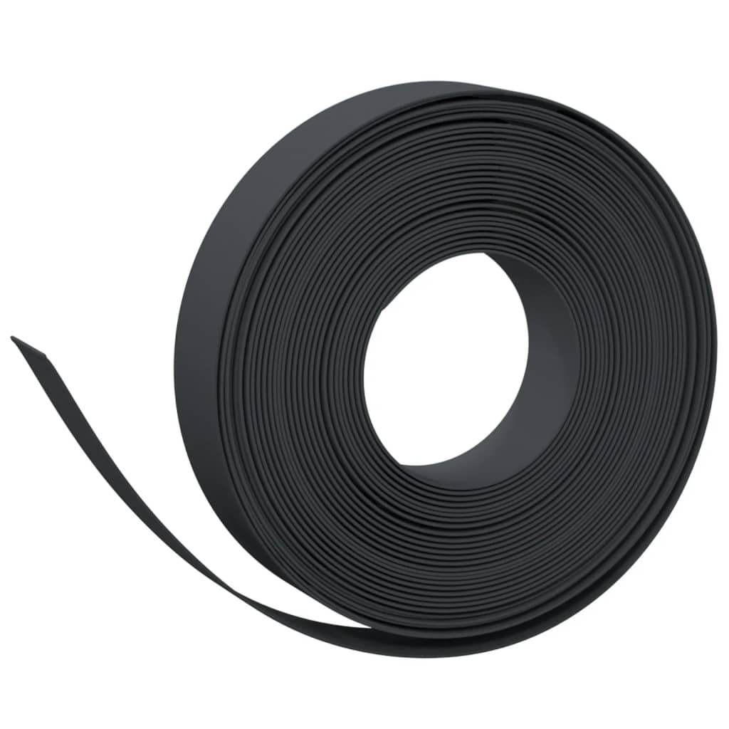 Vidaxl Garden Edges 2 pezzi 10 m 10 cm polietilene nero
