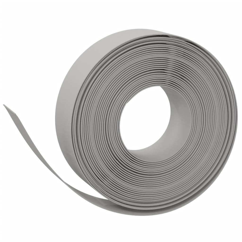 Vidaxl Garden Bordes 2 PCS 10 m 15 cm de polietileno gris