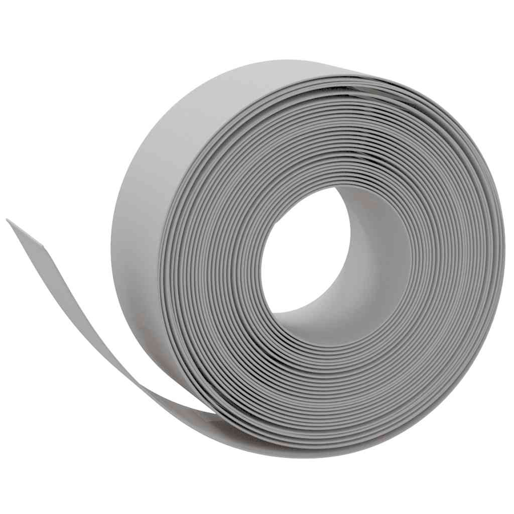 Bordes de jardín Vidaxl 5 st 10 m 20 cm de polietileno gris