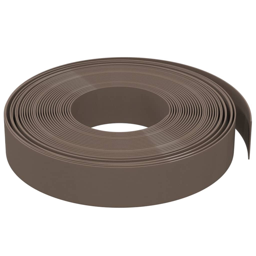Vidaxl Garden Bire 10 m 10 cm polietilene marrone