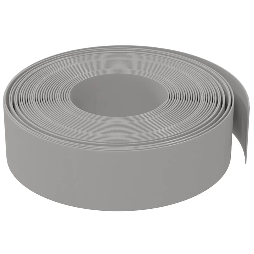 Vidaxl Garden Bire 10 m 15 cm de polietileno gris