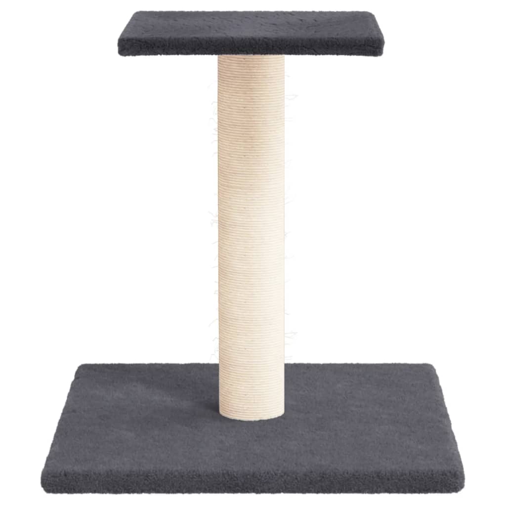 Vidaxl graffiaggio post con piattaforma 38 cm grigio scuro