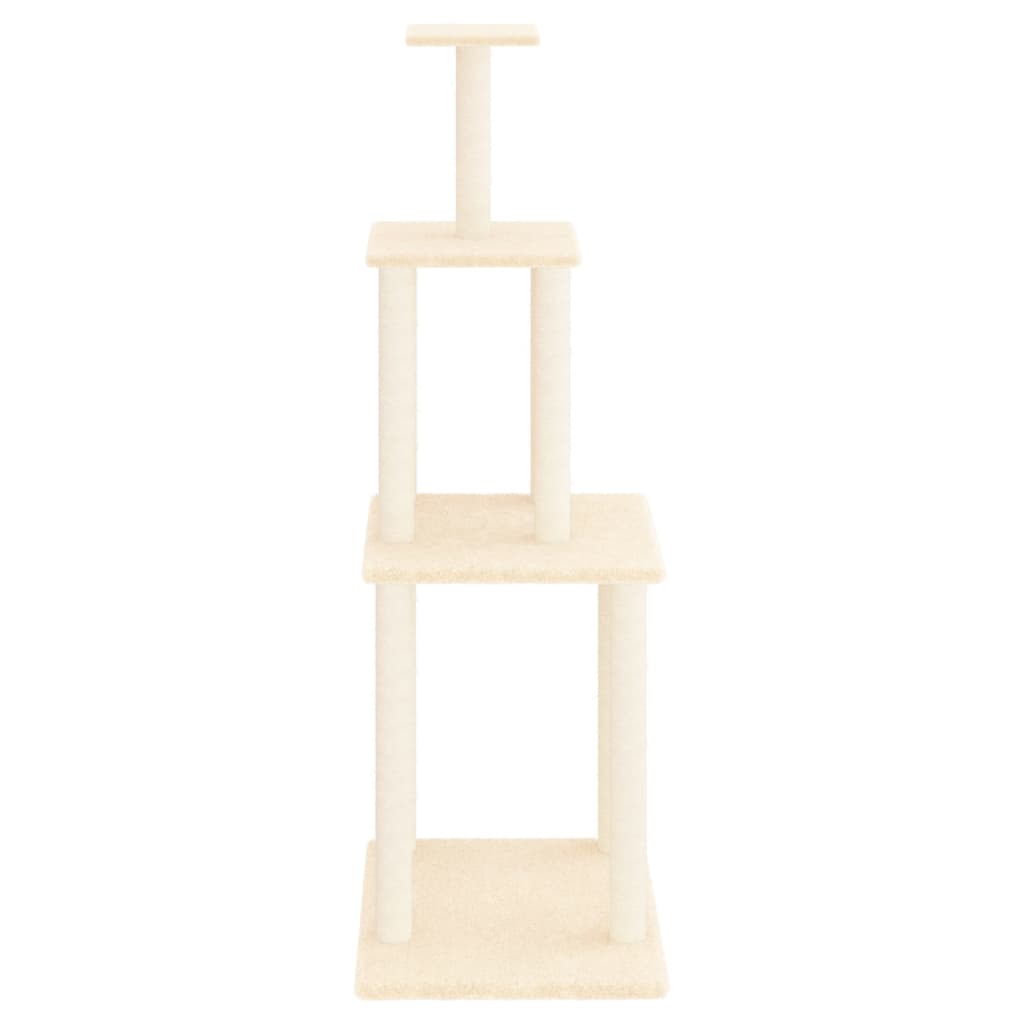 Vidaxl Cat Furniture con graffi di sisal 149 cm crema