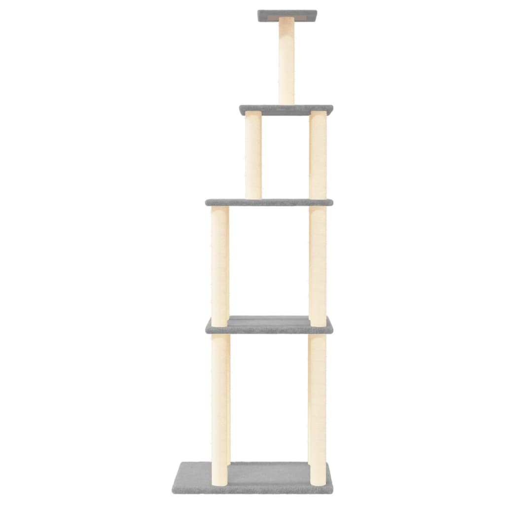Vidaxl Cat Furniture con graffi di sisal 183 cm grigio chiaro