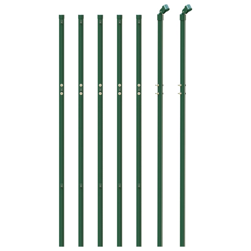 Valla de malla Vidaxl 0,8x10 m verde