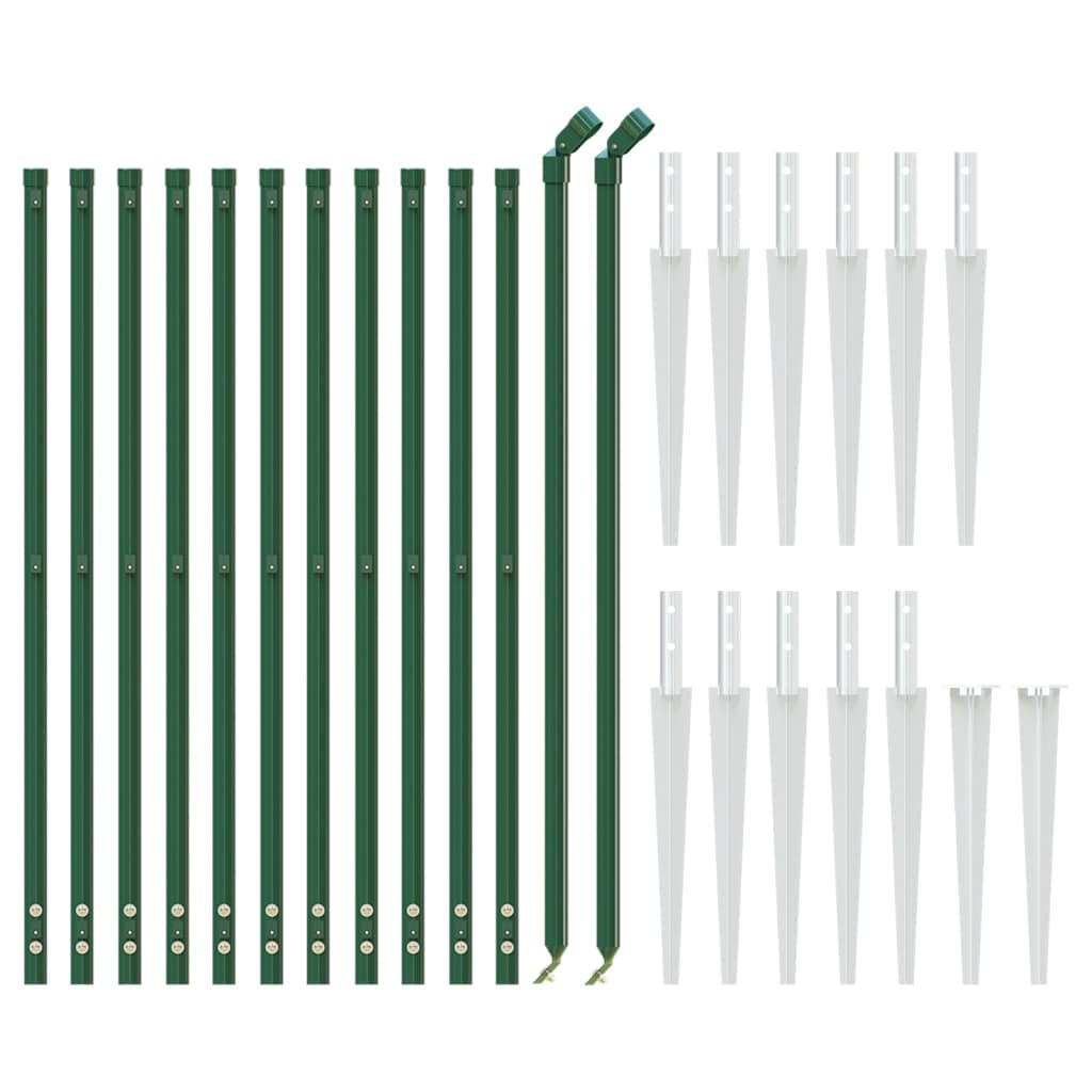 Vidaxl Gaashek con ancore di terra 1x10 m verde