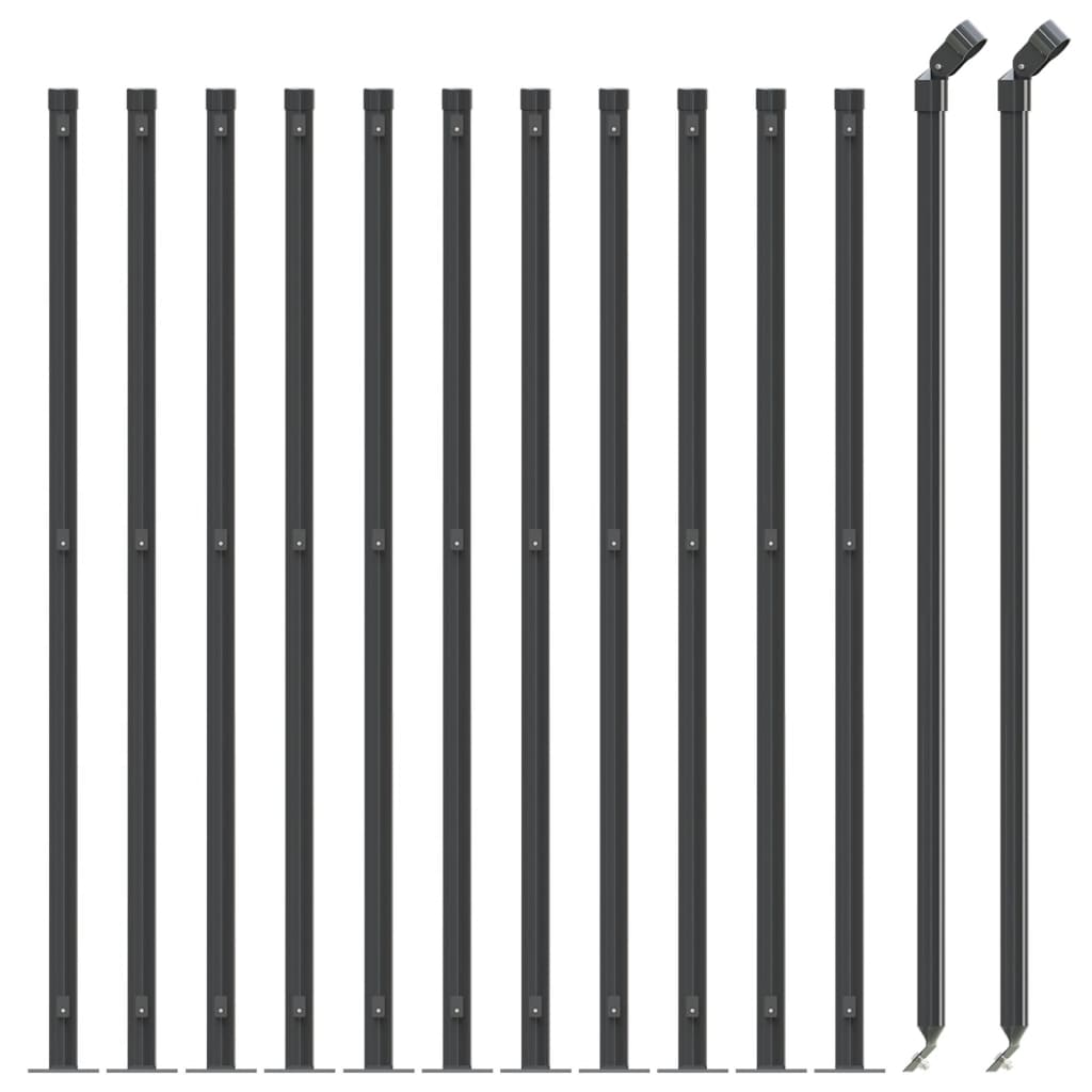 Fence a rete Vidaxl con Flens 1x25 M antracite -colorato