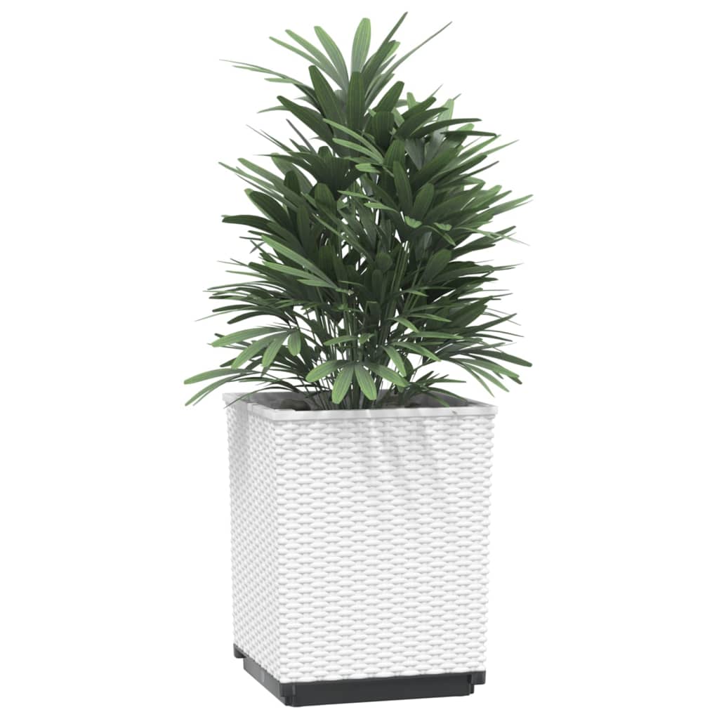 Vidaxx jardineras 4 piezas 30x30x37 cm polipropileno blanco