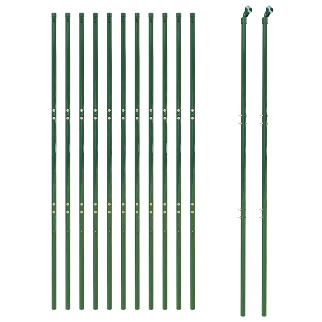 VIDAXL FILE MESH FET 1.8x25 m in acciaio zincato