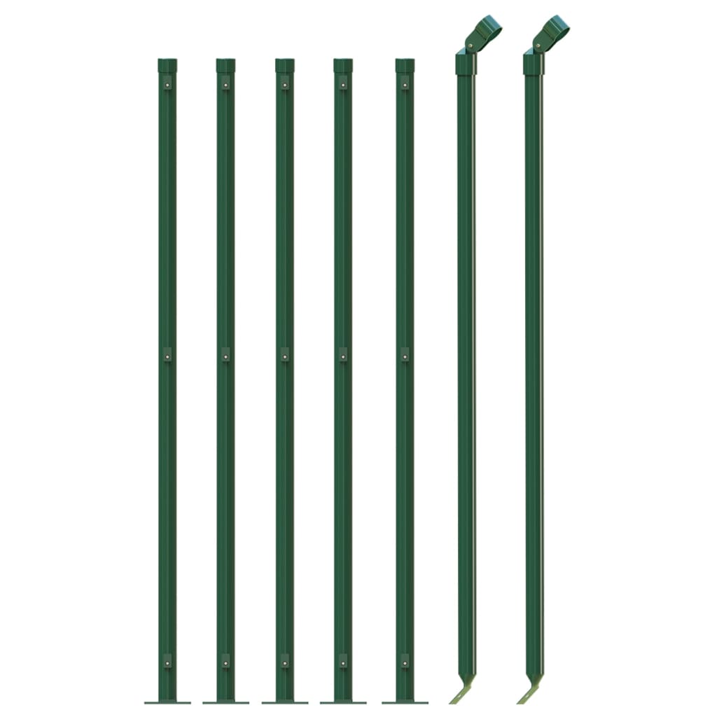 Vidaxl Mesh cerca con Flens 1x10 m verde