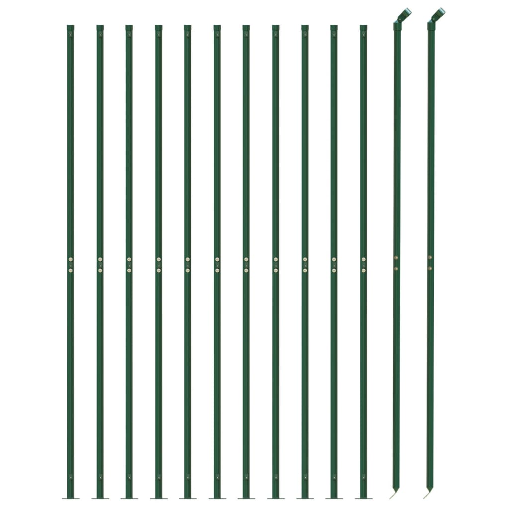 FET a rete filo Vidaxl con flangia 1.1x25 m verde
