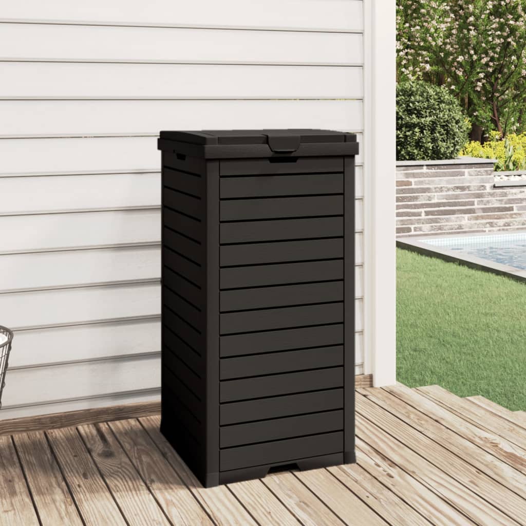 Vidaxl Garbage lattina per 41x41x86 cm Polypropene Black
