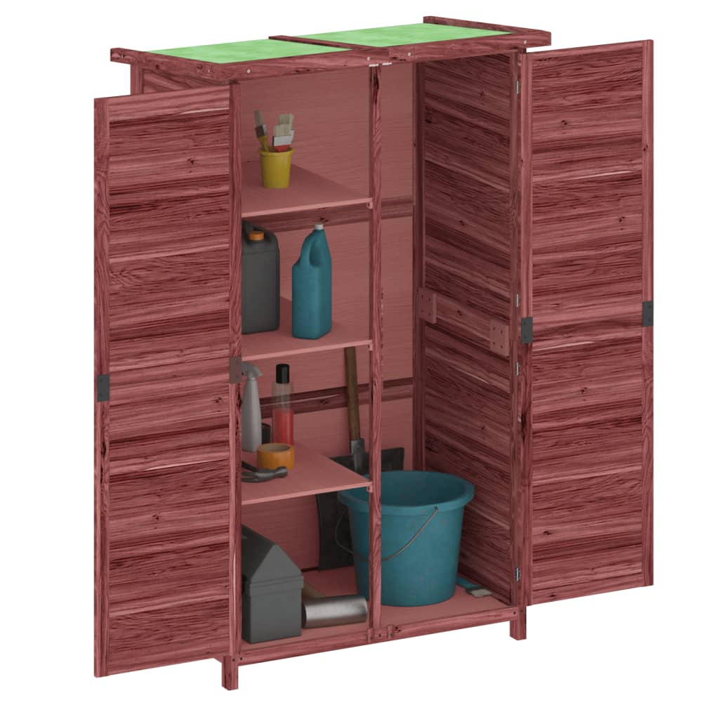 Vidaxl Garden Shed 83x57x140 cm PinE Solid Pine -colorato