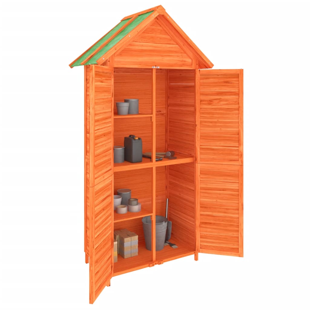 Vidaxl Garden capannone 89x52.5x175 cm Pinna solido marrone