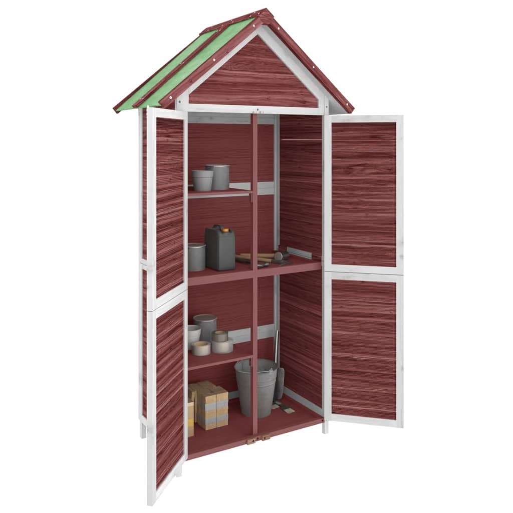 Vidaxl Garden Shed 89x52.5x175 cm MOCHA di pino solido