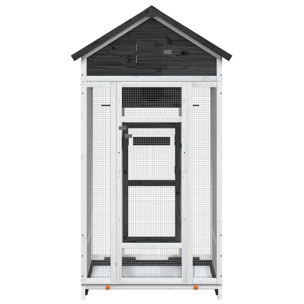Vidaxl Aviary 91.5x53x170 cm Pinna solido