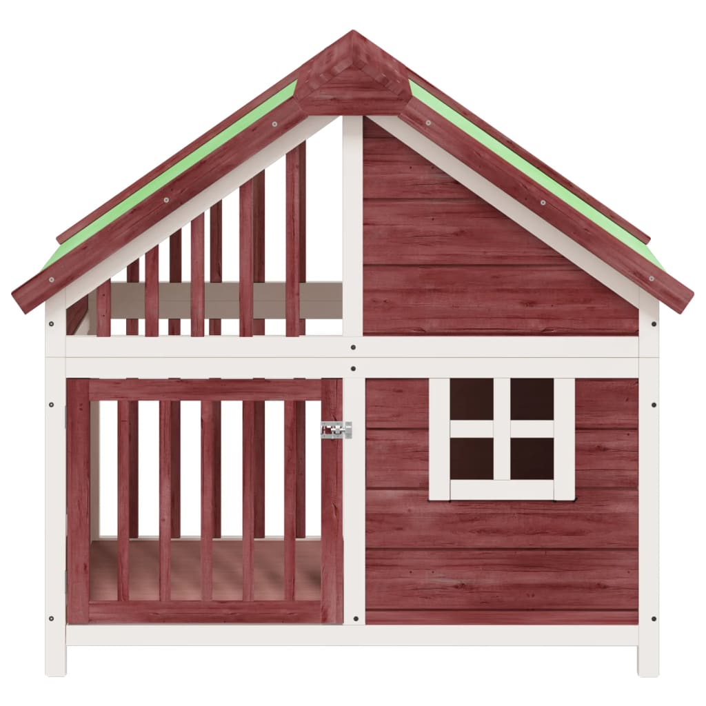 Vidaxl Dog Loft 96x60.5x87 cm PinE Solid Pine -Colored