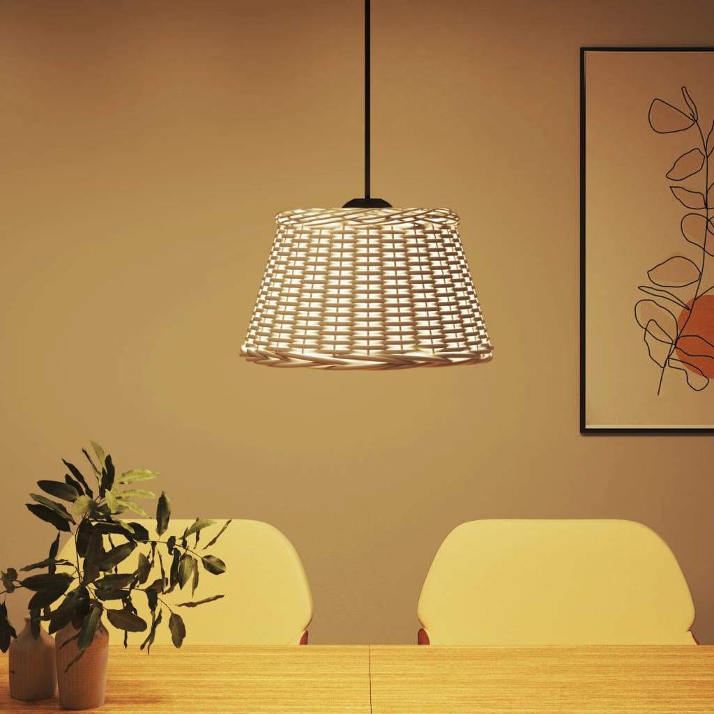 VIDAXL BIPILINO PAMADE Ø50x30 cm Wicker White