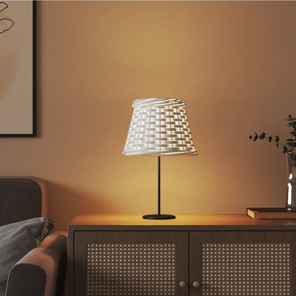 Vidaxl Lamp Smechade Ø15x12 CM Wicker White