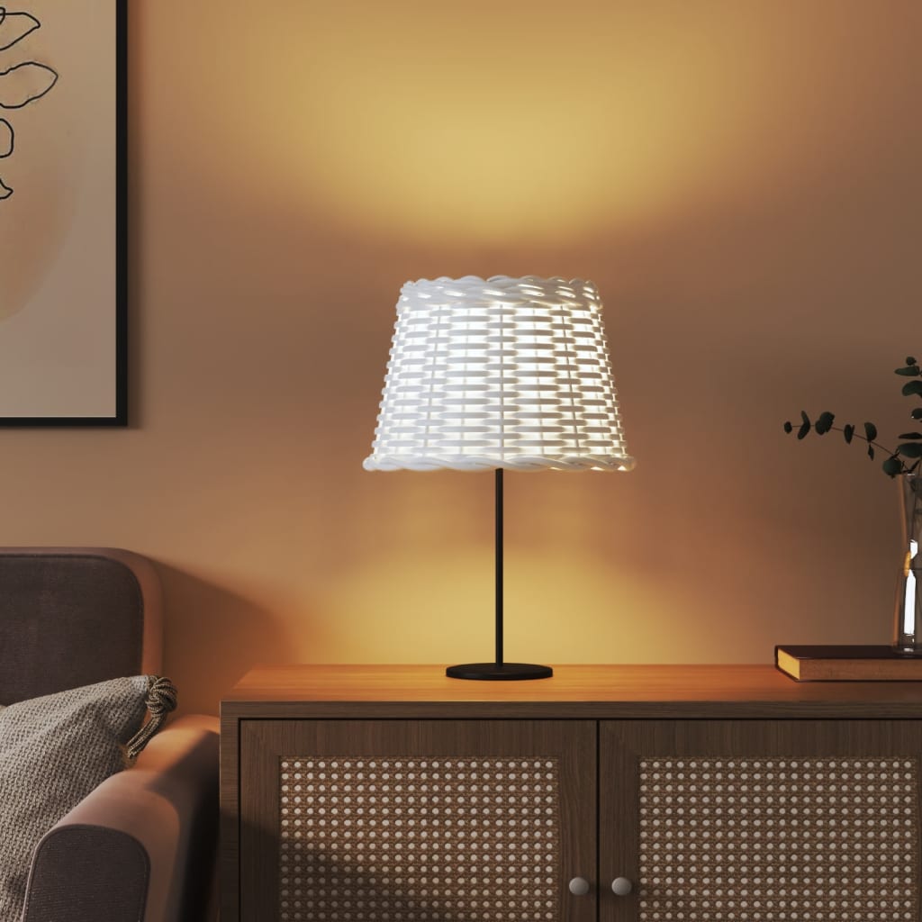 Vidaxl paralume Ø30x20 cm wicker bianco