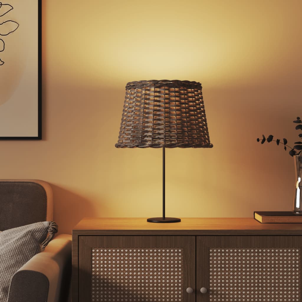 VIDAXL paralume Ø40x26 cm wicker marrone