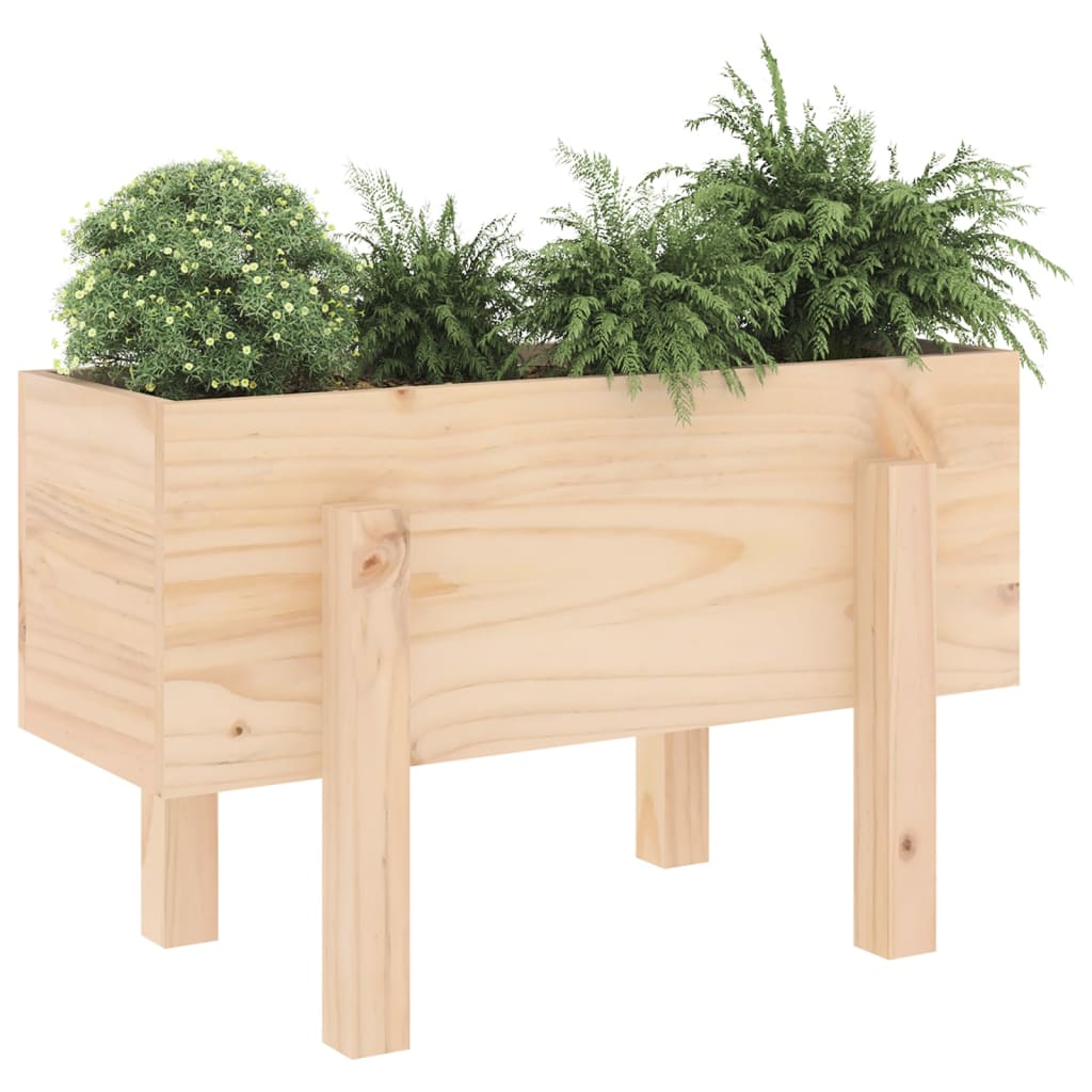 Jardinera vidaxx 62x30x38 cm madera maciza de pino