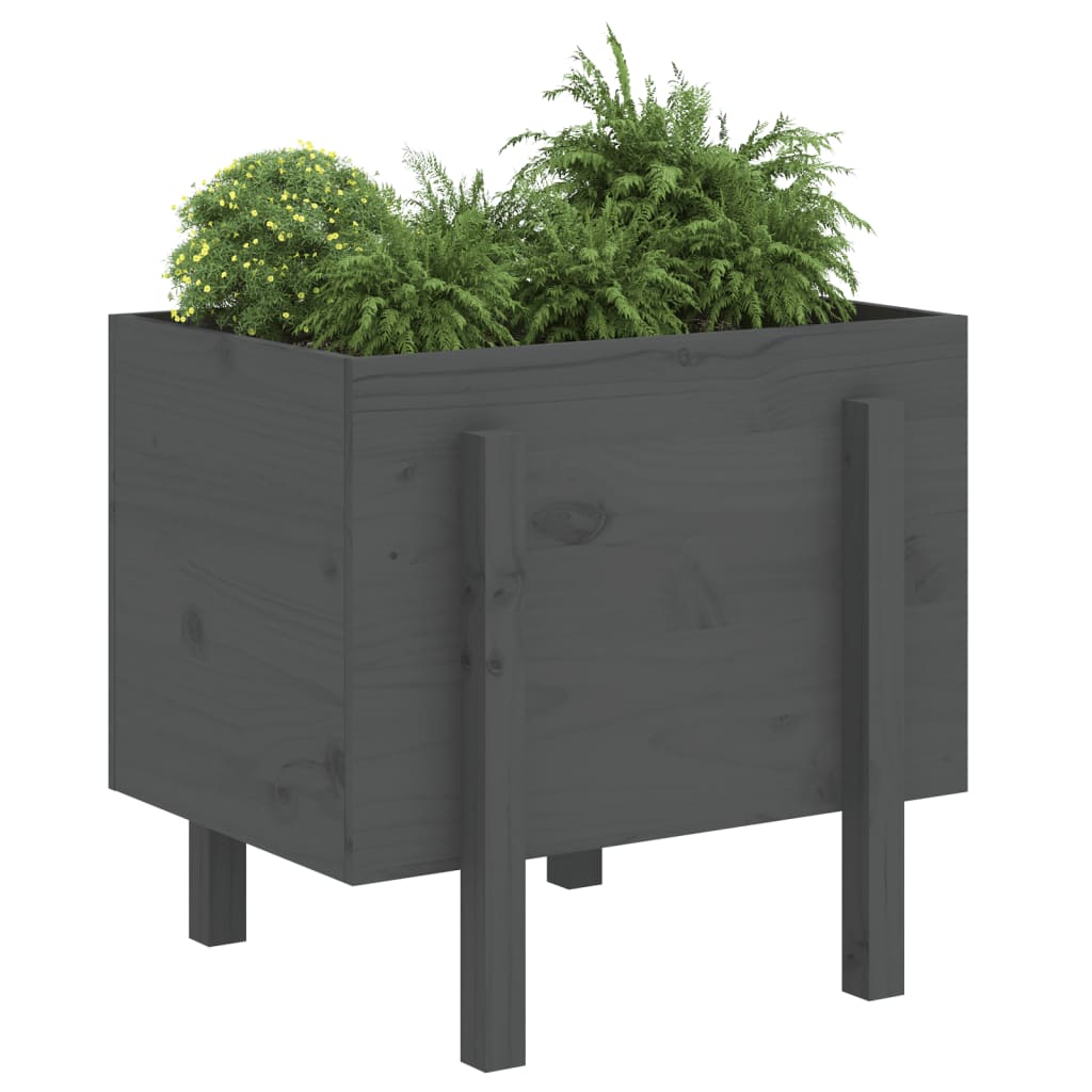 Vidaxl Planning Box 62x50x57 cm Solid Pine Gray
