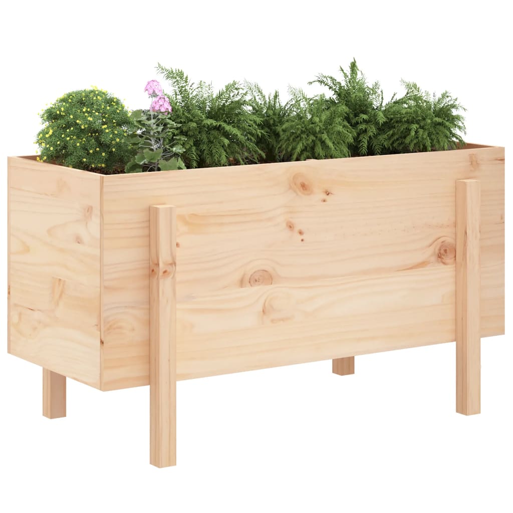 Vidaxx jardinera elevada 101x50x57 cm madera maciza de pino
