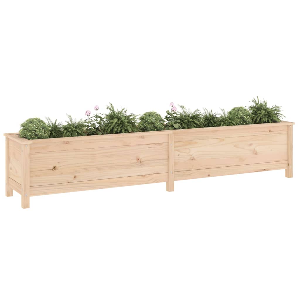 Jardinera vidaxx elevada 199,5x40x39 cm madera maciza de pino