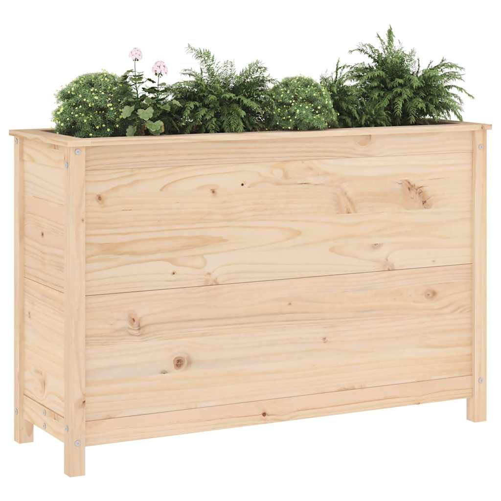Jardinera vidaxx elevada 119,5x40x78 cm madera maciza de pino