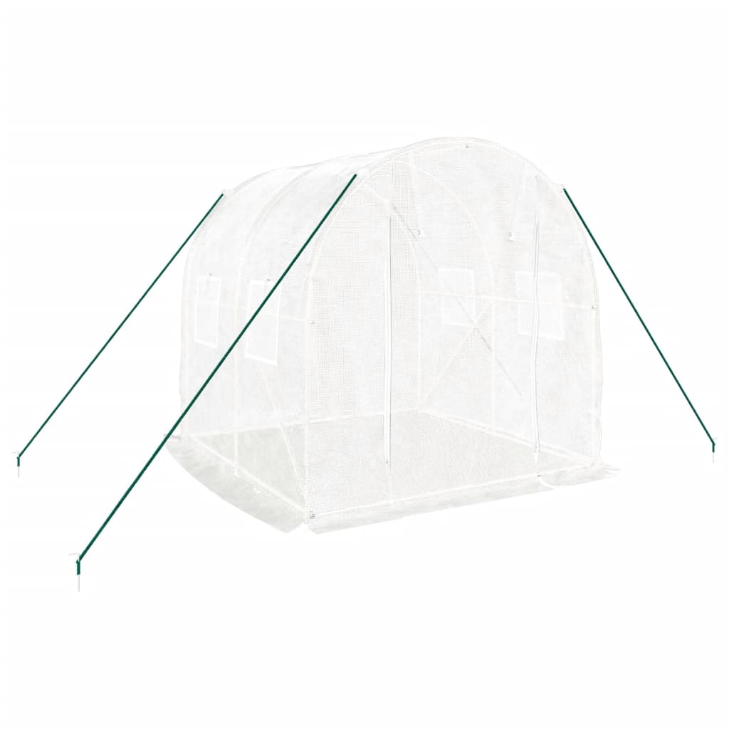 Vidaxl Tuinkas con marco de acero 4 m² 2x2x2 m