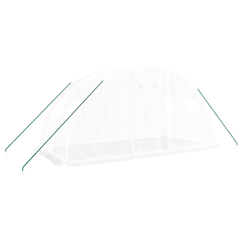 Vidaxl Tuinkas con marco de acero 8 m² 4x2x2 m