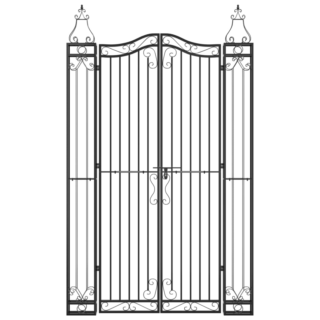 Vidaxl Poort 121x8x200 cm Ferro battuto