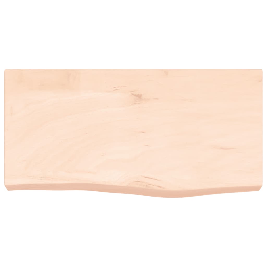 Vidaxl wastafelblad 60x30x(2-6) cm onbehandeld massief hout