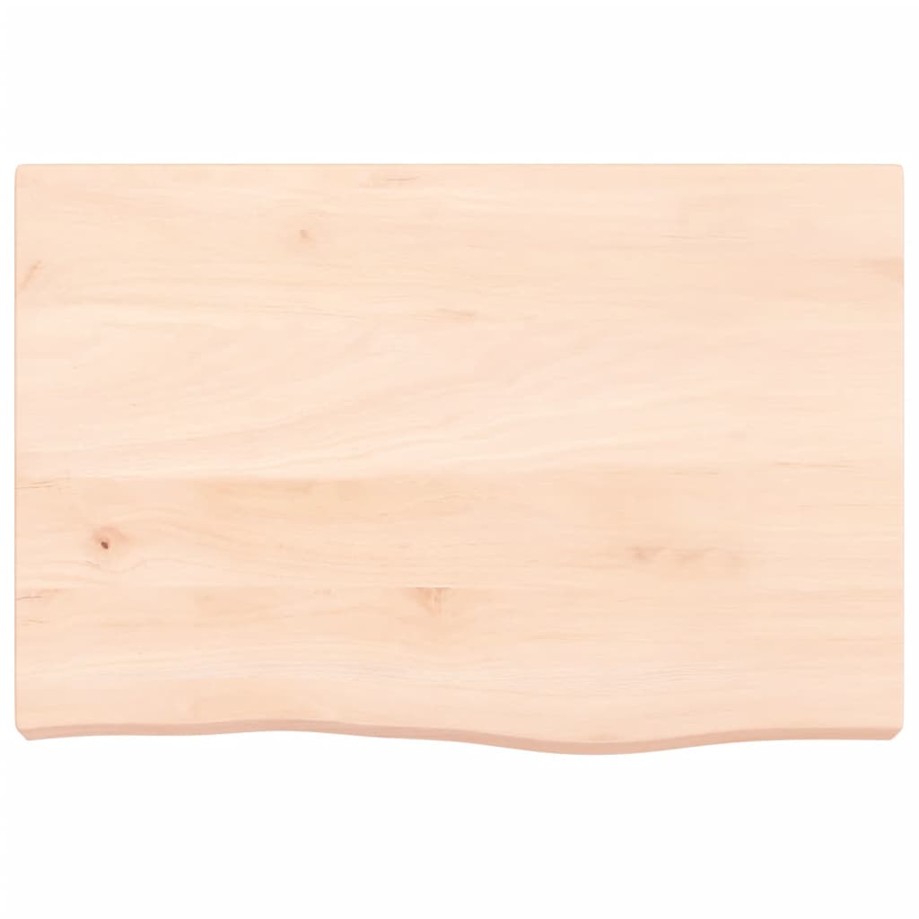Vidaxl wastafelblad 60x40x(2-6) cm onbehandeld massief hout