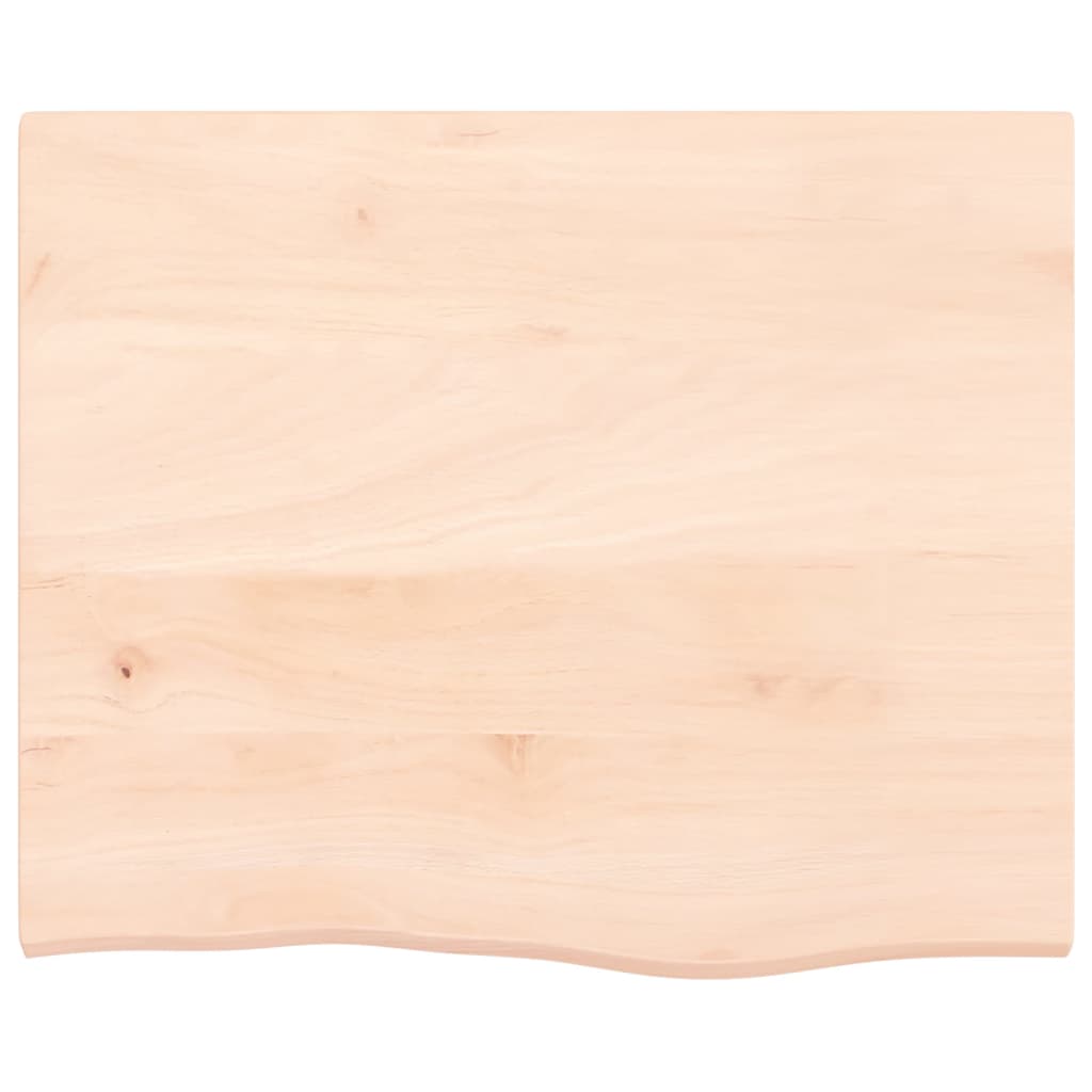 Piano lavabo Vidaxx 60x50x2 cm in legno massello non trattato