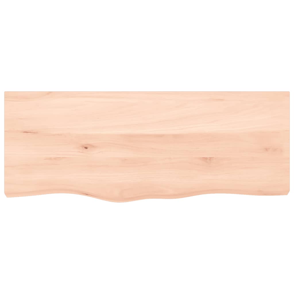 Vidaxl wastafelblad 100x40x(2-4) cm onbehandeld massief hout