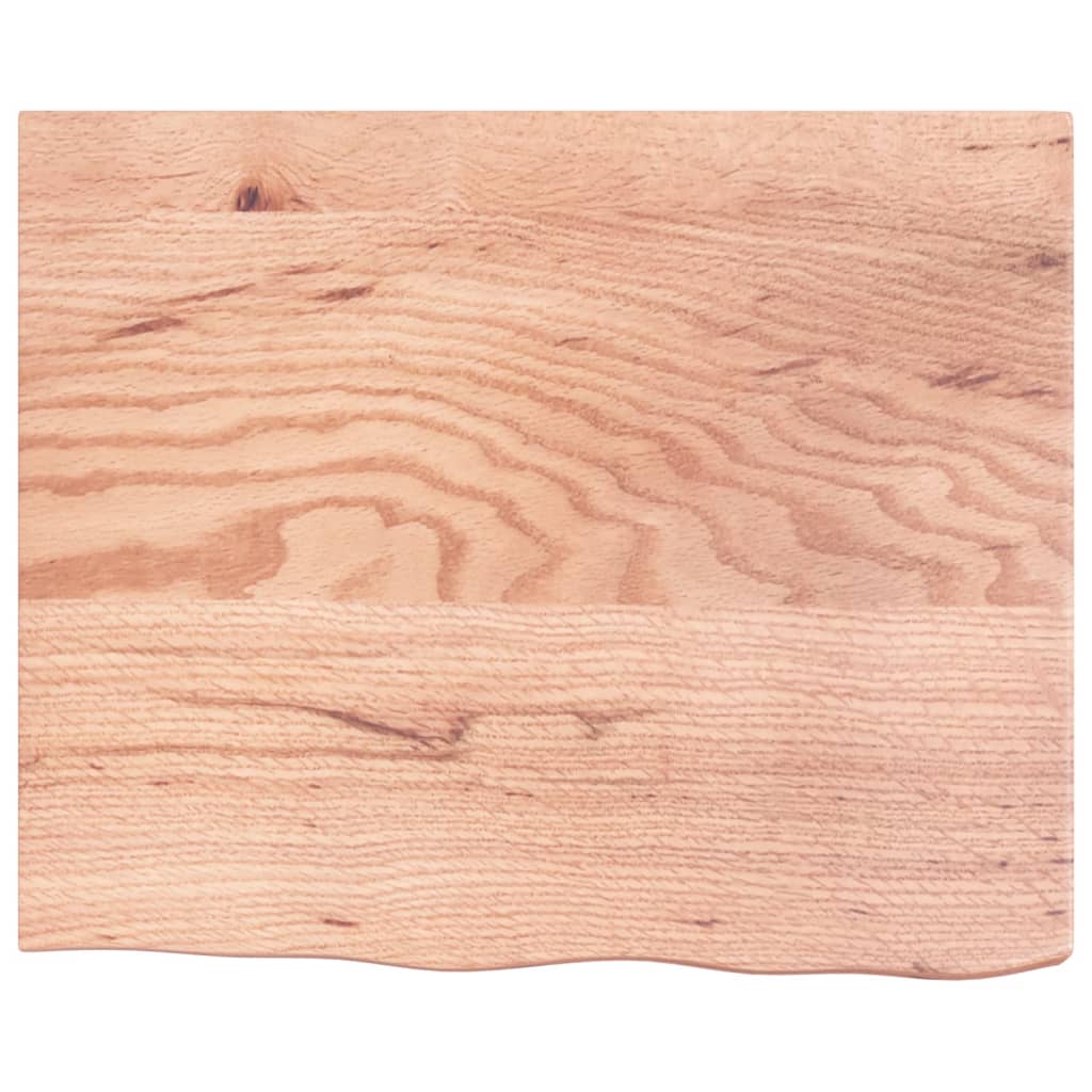 Vidaxl Washbasin Sheet 60x50x (2-6) CM Mada maciza tratada marrón claro