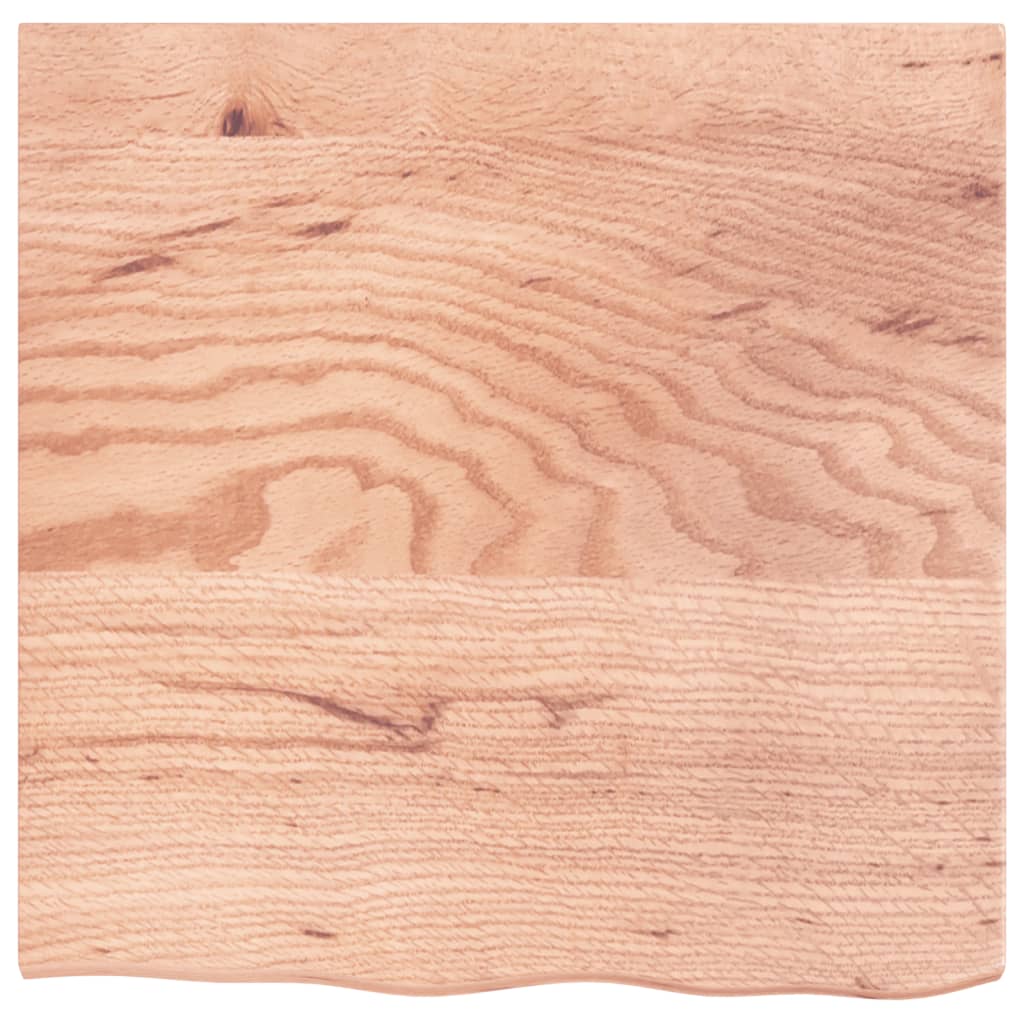 Vidaxl Washbasin Sheet 60x60x2 Mada maciza tratada marrón claro