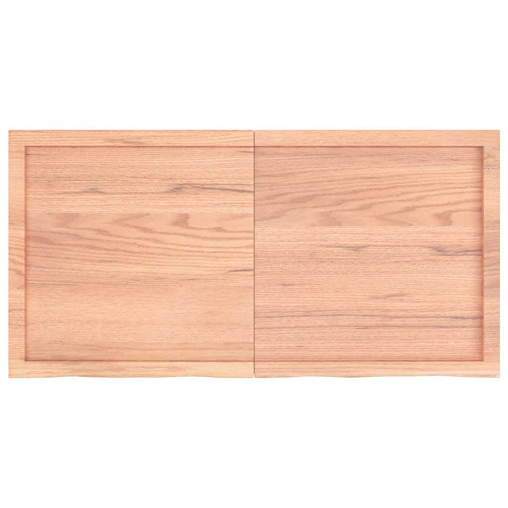 Vidaxl Washbasin Sheet 120x60x (2-4) CM Madera sólida tratada marrón claro