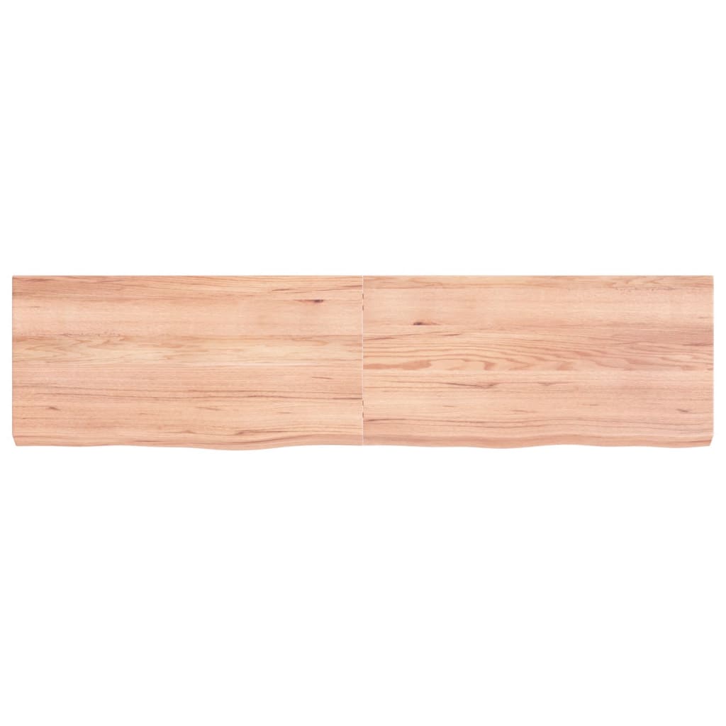 Vidaxl Washbasin Sheet 160x40x (2-6) CM Madera sólida tratada marrón claro