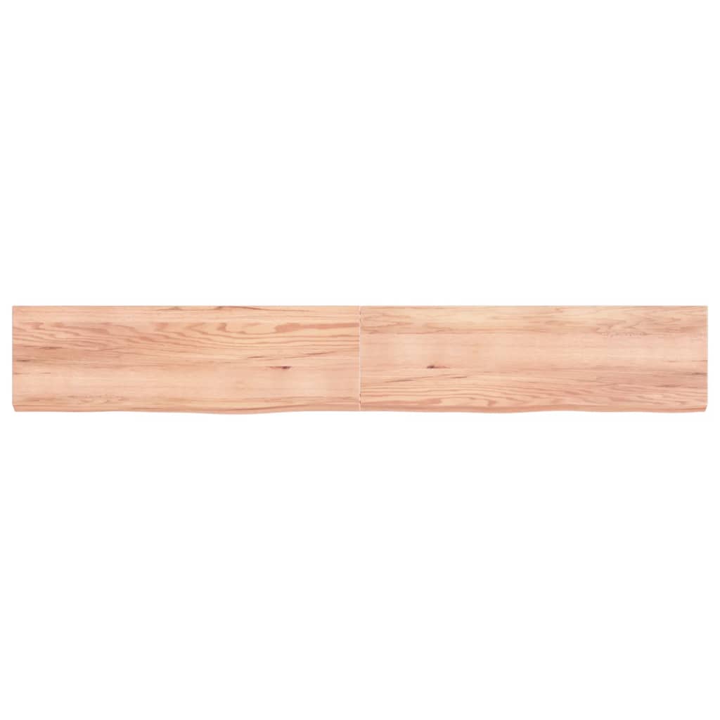 Vidaxl Washbasin Sheet 200x30x (2-6) CM Mada maciza tratada marrón claro