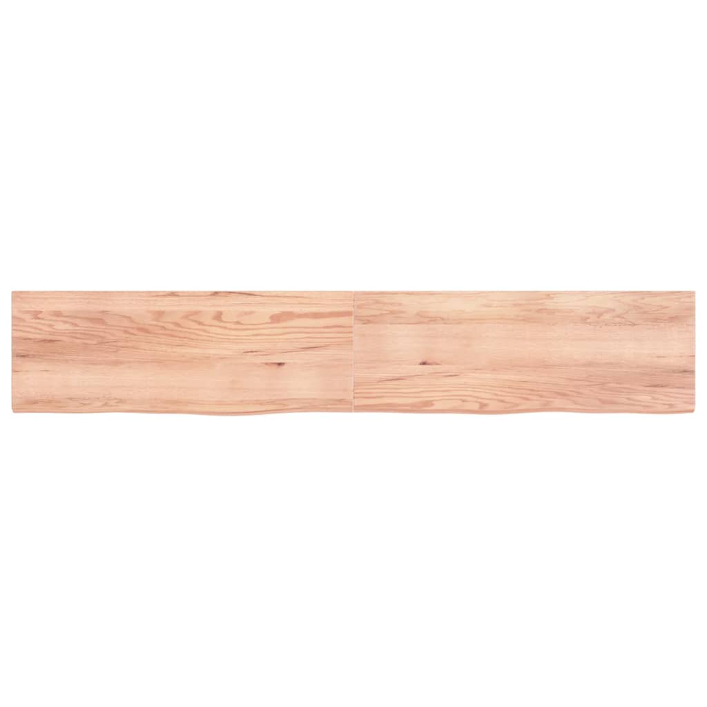 Vidaxl Washbasin Sheet 220x40x (2-4) CM Madera sólida tratada marrón claro