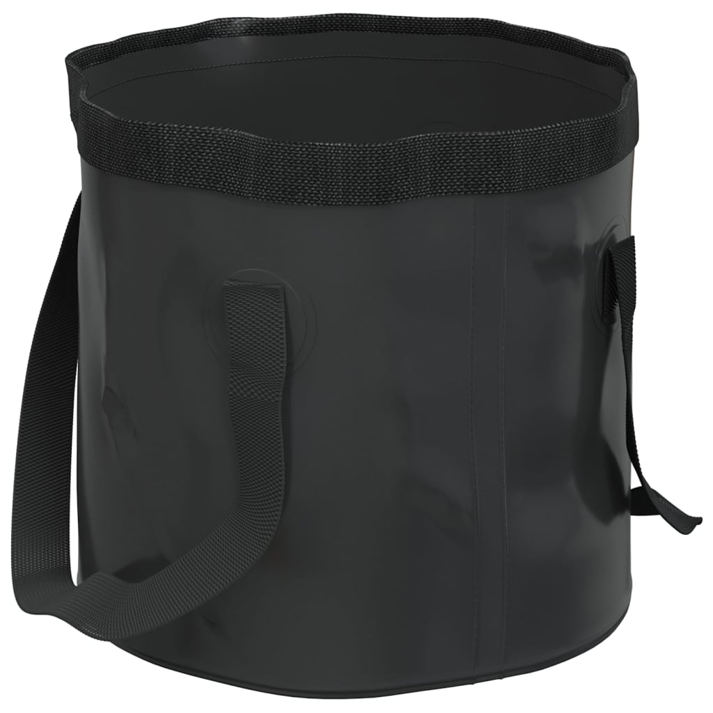 Vidaxl EMMERS 2 pezzi pieghevole 30 l PVC nero