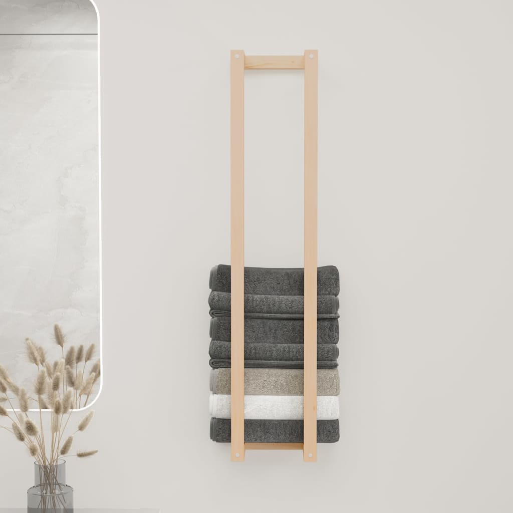 Vidaxl Rack de toalla 23x18x110 cm de pino sólido