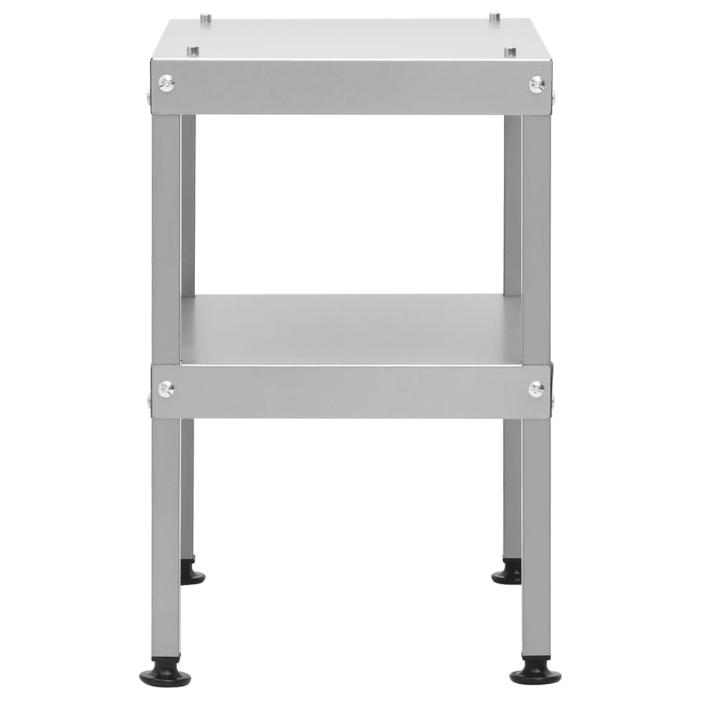 Mesa de Vidaxl para horno fumador 40x28x44.5 cm de acero galvanizado