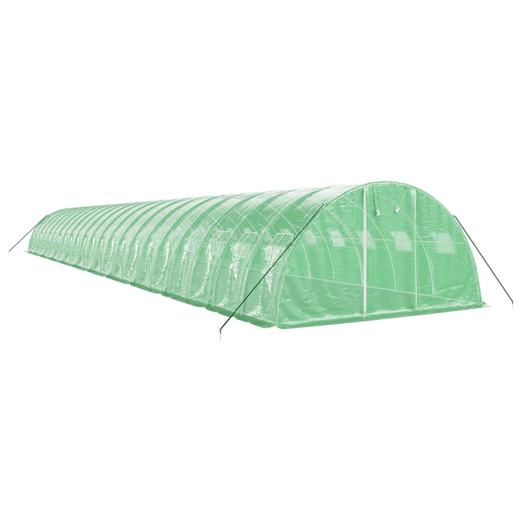 Vidaxl Tuinkas con marco de acero 88 m² 22x4x2 m verde