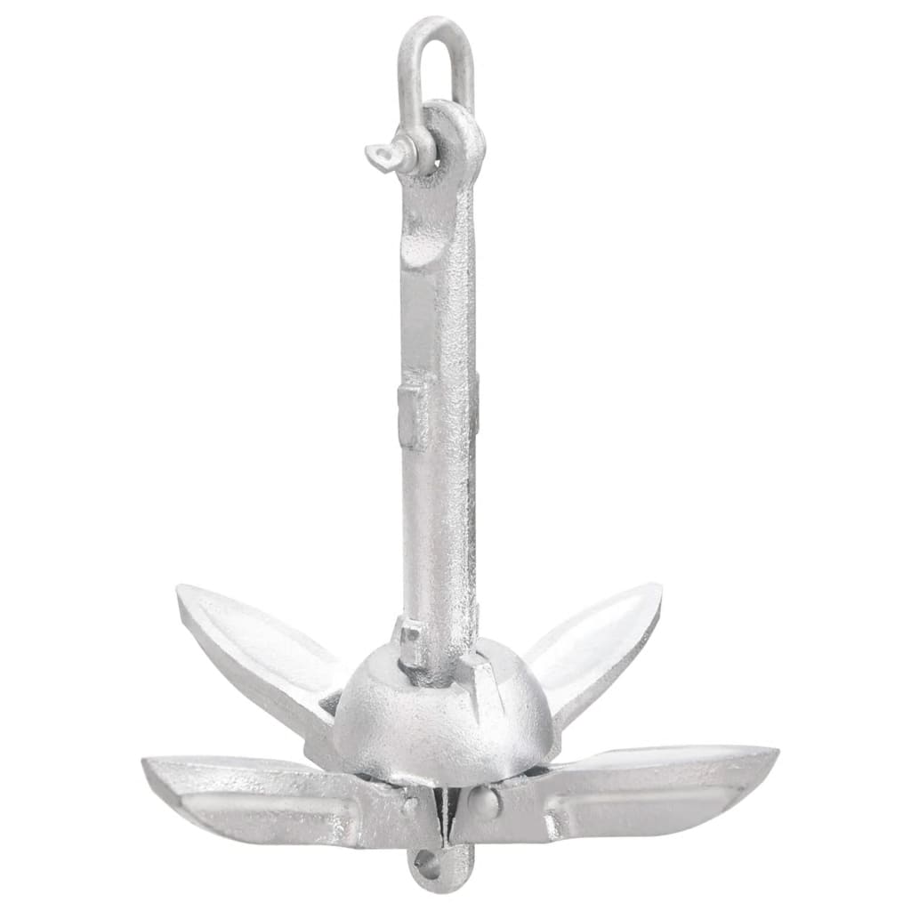 Vidaxl plegable 0.7 kg de plata galvanizada térmicamente galvanizada
