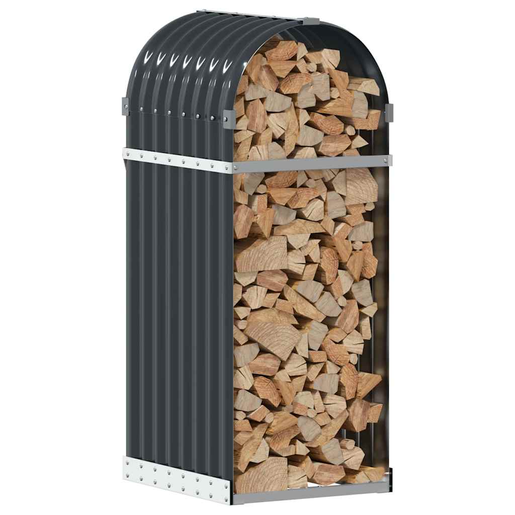 Vidaxl houthouder antraciet 40x45x100 cm gegalvaniseerd staal