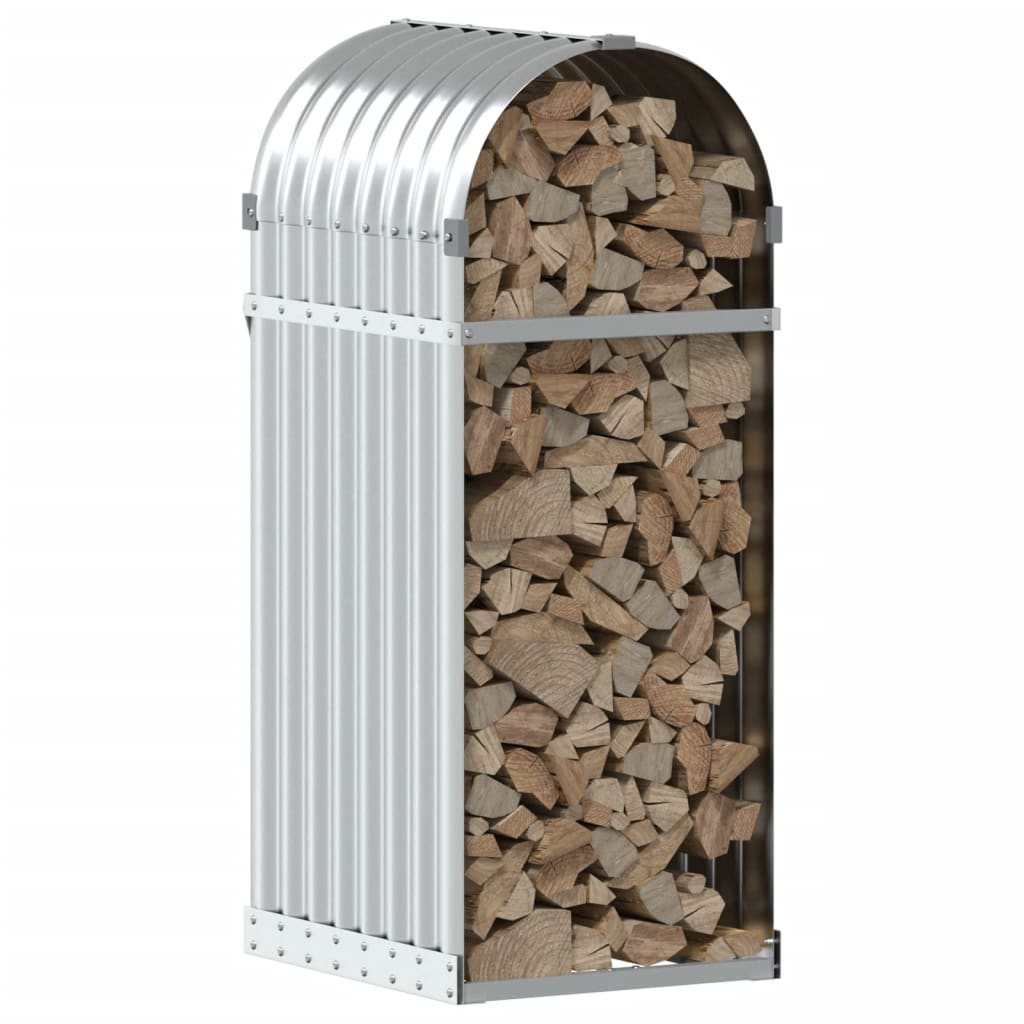 VIDAXL Firewood Storage 40x45x100 cm in acciaio zincato colorato